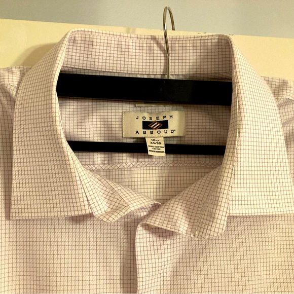 PAIR Joseph Abboud Classic Fit Spread Collar Dress Shirts - Picture 5 of 7